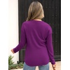 image:imageANRABESS Long Sleeve Shirts for Women Fall Henley Tops Dressy Casual BlouseDeep Purple