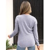 image:imageANRABESS Long Sleeve Shirts for Women Fall Henley Tops Dressy Casual BlouseGrey