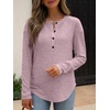 image:imageANRABESS Long Sleeve Shirts for Women Fall Henley Tops Dressy Casual BlousePink