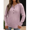 image:imageANRABESS Long Sleeve Shirts for Women Fall Henley Tops Dressy Casual BlousePink