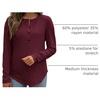 image:imageANRABESS Long Sleeve Shirts for Women Fall Henley Tops Dressy Casual BlouseRust Red