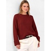 image:imageANRABESS Sweaters for Women Cropped Fall Lightweight PulloverBrick Red