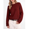 image:imageANRABESS Sweaters for Women Cropped Fall Lightweight PulloverBrick Red