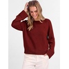 image:imageANRABESS Sweaters for Women Cropped Fall Lightweight PulloverBrick Red