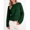 image:imageANRABESS Sweaters for Women Cropped Fall Lightweight PulloverForest Green