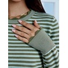 image:imageANRABESS Sweaters for Women Fall Loose Fit LightweightOlive Sky Blue Stripe