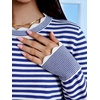 image:imageANRABESS Sweaters for Women Fall Loose Fit LightweightWhite Blue Stripe