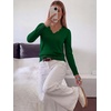 image:imageANRABESS Sweaters for Women Lightweight Fall CroppedForest Green