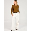 image:imageANRABESS Sweaters for Women Polo Collared Knit Long Sleeve PulloverCaramel