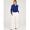 image:imageANRABESS Sweaters for Women Polo Collared Knit Long Sleeve PulloverRoyal Blue