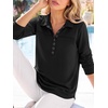 image:imageANRABESS Sweatshirt for Women Fall Long Sleeve Polo ShirtsBlack