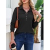 image:imageANRABESS Sweatshirt for Women Fall Long Sleeve Polo ShirtsBlack