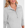 image:imageANRABESS Sweatshirt for Women Fall Long Sleeve Polo ShirtsGrey