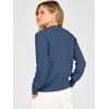 image:imageANRABESS Women Henley Long Sleeve Lightweight Fall SweatersDeep Blue