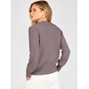 image:imageANRABESS Women Henley Long Sleeve Lightweight Fall SweatersNutmeg