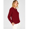 image:imageANRABESS Women Henley Long Sleeve Lightweight Fall SweatersRed