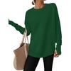 image:imageANRABESS Women Long Sleeve Ribbed Sweaters amp Thumb HoleGreen
