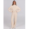 image:imageANRABESS Womens 2 Piece Outfits Sweater Matching Lounge SetsAprticot