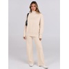 image:imageANRABESS Womens 2 Piece Outfits Sweater Matching Lounge SetsAprticot