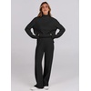 image:imageANRABESS Womens 2 Piece Outfits Sweater Matching Lounge SetsBlack