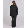 image:imageANRABESS Womens 2 Piece Outfits Sweater Matching Lounge SetsBlack