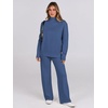 image:imageANRABESS Womens 2 Piece Outfits Sweater Matching Lounge SetsBlue