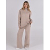 image:imageANRABESS Womens 2 Piece Outfits Sweater Matching Lounge SetsCamel