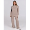 image:imageANRABESS Womens 2 Piece Outfits Sweater Matching Lounge SetsCamel