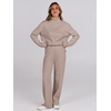 image:imageANRABESS Womens 2 Piece Outfits Sweater Matching Lounge SetsCamel