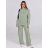 image:imageANRABESS Womens 2 Piece Outfits Sweater Matching Lounge SetsLight Green