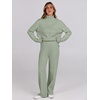 image:imageANRABESS Womens 2 Piece Outfits Sweater Matching Lounge SetsLight Green