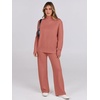 image:imageANRABESS Womens 2 Piece Outfits Sweater Matching Lounge SetsRust