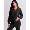 image:imageANRABESS Womens 2 Piece Sweater Lounge Sets Travel Fall OutfitsBlack