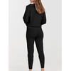 image:imageANRABESS Womens 2 Piece Sweater Lounge Sets Travel Fall OutfitsBlack