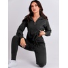 image:imageANRABESS Womens 2 Piece Sweater Lounge Sets Travel Fall OutfitsBlack