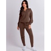 image:imageANRABESS Womens 2 Piece Sweater Lounge Sets Travel Fall OutfitsBrown