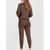 image:imageANRABESS Womens 2 Piece Sweater Lounge Sets Travel Fall OutfitsBrown