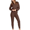 image:imageANRABESS Womens 2 Piece Sweater Lounge Sets Travel Fall OutfitsBrown