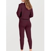image:imageANRABESS Womens 2 Piece Sweater Lounge Sets Travel Fall OutfitsBurgundy