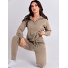 image:imageANRABESS Womens 2 Piece Sweater Lounge Sets Travel Fall OutfitsCamel