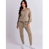 image:imageANRABESS Womens 2 Piece Sweater Lounge Sets Travel Fall OutfitsCamel