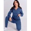image:imageANRABESS Womens 2 Piece Sweater Lounge Sets Travel Fall OutfitsDark Blue