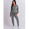 image:imageANRABESS Womens 2 Piece Sweater Lounge Sets Travel Fall OutfitsGrey