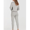 image:imageANRABESS Womens 2 Piece Sweater Lounge Sets Travel Fall OutfitsSilver Grey