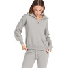 image:imageANRABESS Womens 2 Piece Sweater Lounge Sets Travel Fall OutfitsSilver Grey