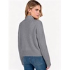 image:imageANRABESS Womens Long Sleeve Mock Neck Cropped Pullover Sweaters LightweightGrey