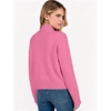 image:imageANRABESS Womens Long Sleeve Mock Neck Cropped Pullover Sweaters LightweightHot Pink