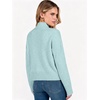 image:imageANRABESS Womens Long Sleeve Mock Neck Cropped Pullover Sweaters LightweightLight Blue