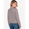image:imageANRABESS Womens Long Sleeve Mock Neck Cropped Pullover Sweaters LightweightNutmeg