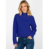 image:imageANRABESS Womens Long Sleeve Mock Neck Cropped Pullover Sweaters LightweightRoyal Blue
